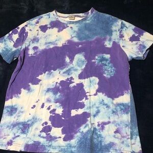Vibrant Purple Tie-Dye Short Sleeve Tee